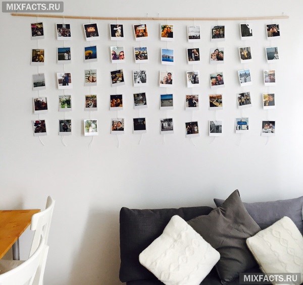 Идеи как красиво повесить фотографии на стену с фото