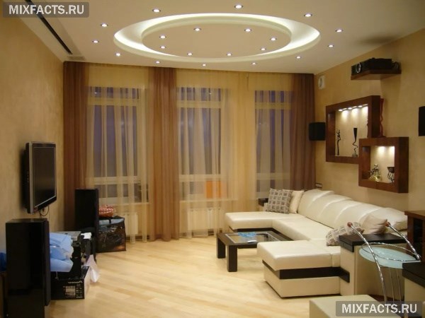 Идеи освещения натяжного потолка в различных помещениях квартиры 