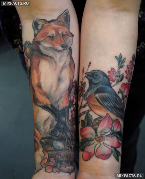 татуировка лисы