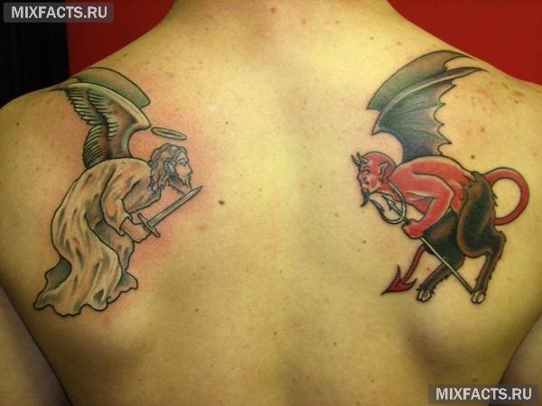 татуировка ангела интересные эскизы