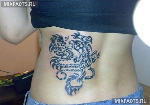 женские  татуировки драконов