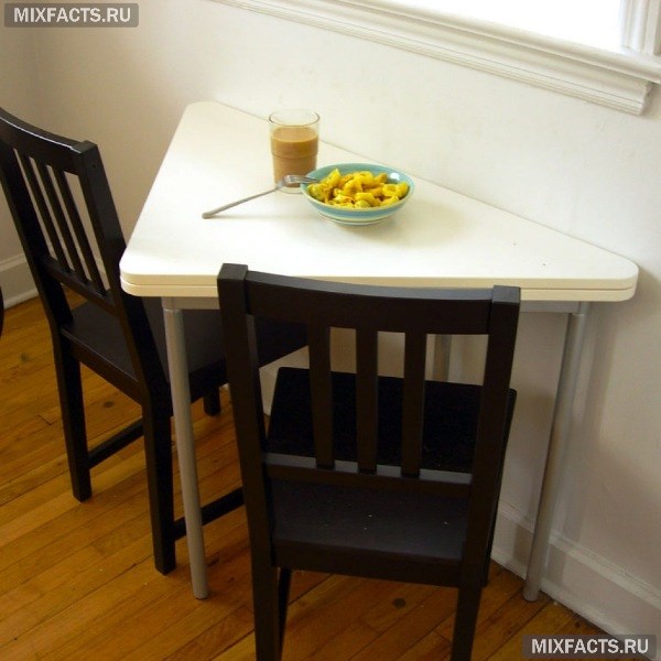 Обзор кухонных столов и стульев для маленькой кухни с фото 