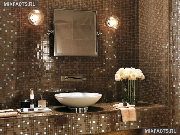 Мозаика в ванной комнате – варианты дизайна и особенности отделки  