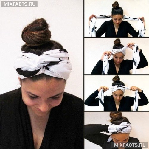 Как красиво повязать платок на голову зимой?  