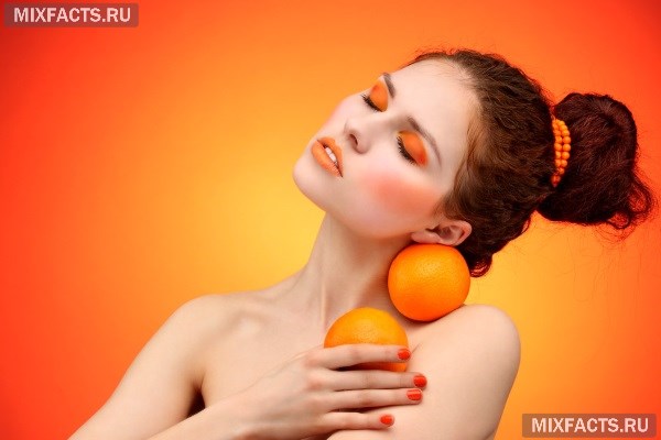 Отбеливание кожи лица апельсиновой кожурой