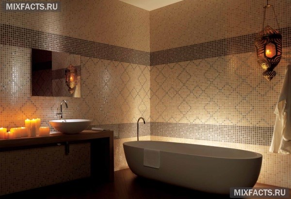 Плитка-мозаика для ванной комнаты
