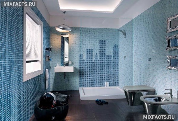 Плитка-мозаика для ванной комнаты