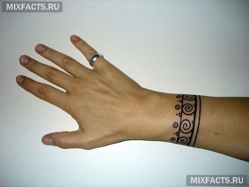 татуировки браслетом кельтский орнамент