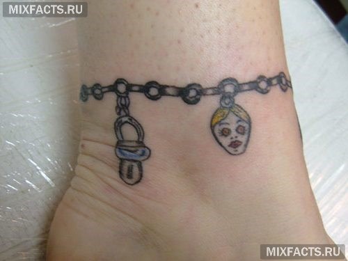 татуировки браслетом на ноге