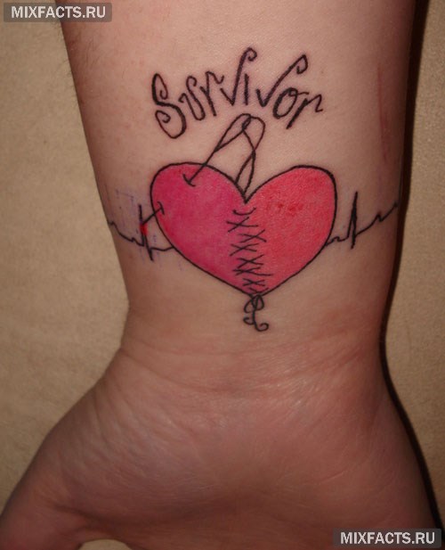 татуировки браслетом разбитое сердце
