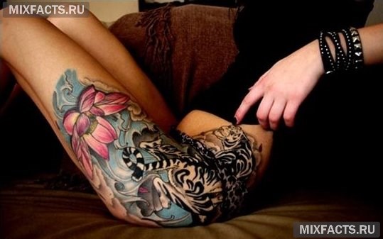 татуировки на ноге фото