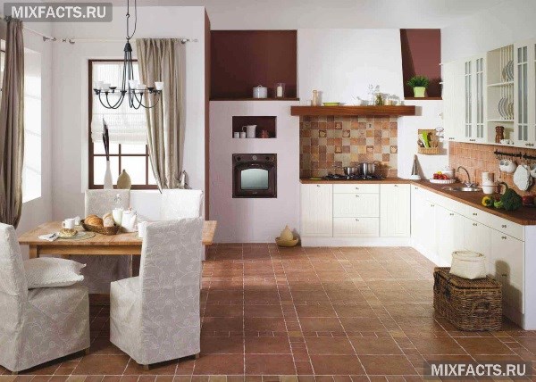 Какую плитку лучше положить на пол в кухне? 