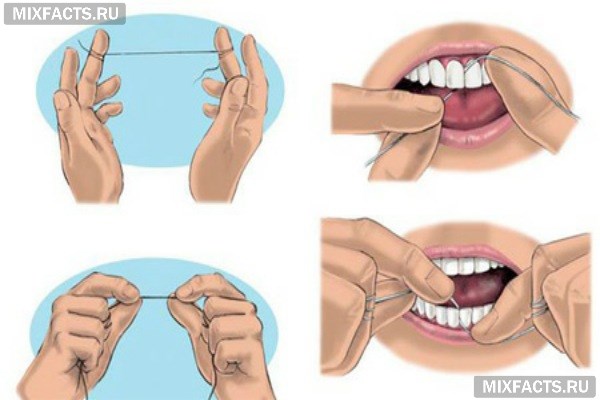 Виды зубных нитей, плюсы и минусы флоссов, правила чистки зубов 