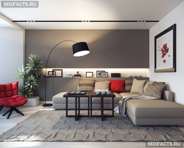 Дизайн гостиной в стиле минимализм – особенности и фото  