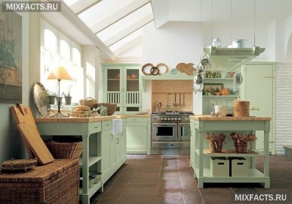 Интерьер кухни в стиле кантри с фото – дизайн, детали, мебель, посуда   