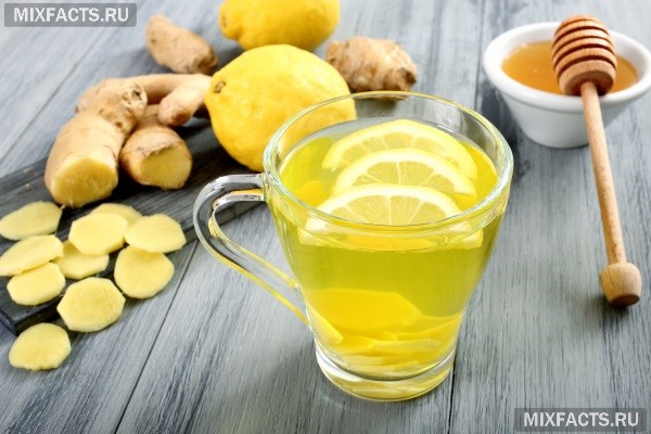 Имбирный чай с медом и лимоном для похудения (рецепт)  