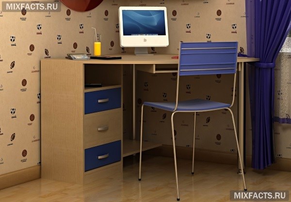 Какой угловой компьютерный стол выбрать для школьника? Обзор моделей с полками, ящиками и шкафчиками  