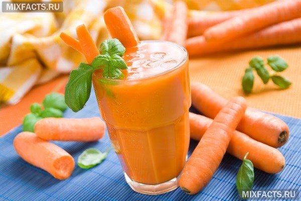Морковный сок для загара