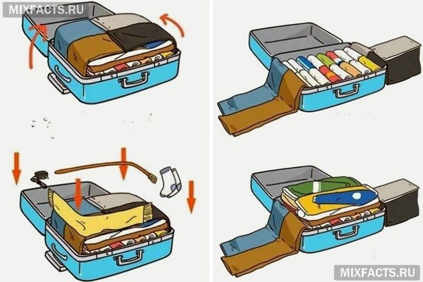 Как правильно складывать вещи в шкаф и чемодан