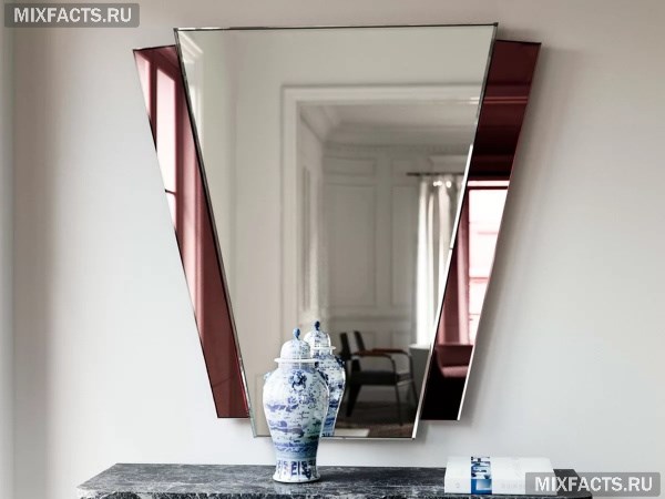Зеркальное полотно – виды, особенности дизайна помещения, крепление на стену 