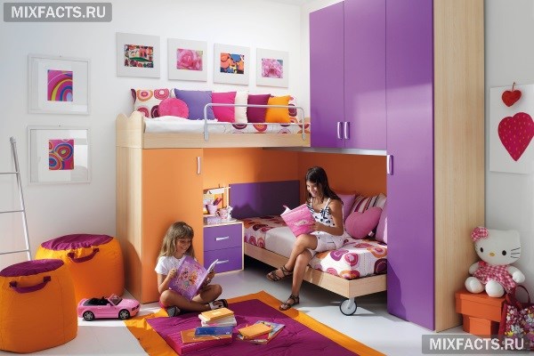 Комната для двух девочек разного возраста