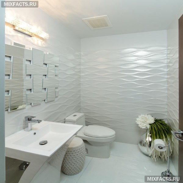 Декор ванной комнаты плиткой - фото дизайна и особенности декорирования  