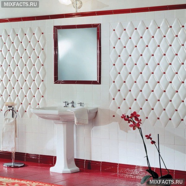 Декор ванной комнаты плиткой - фото дизайна и особенности декорирования  