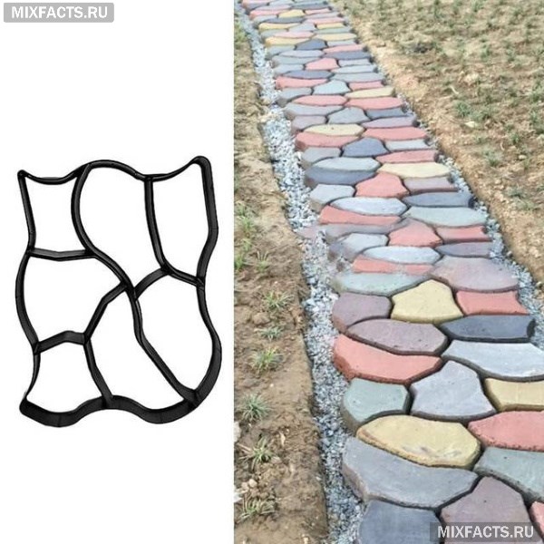 Тротуарная форма для садовой дорожки  