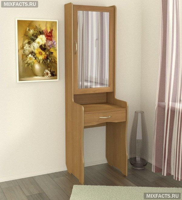 Туалетный столик в спальню – обзор современных моделей с подсветкой и зеркалом  