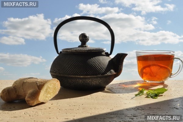 Приготовление имбирного чая для похудения