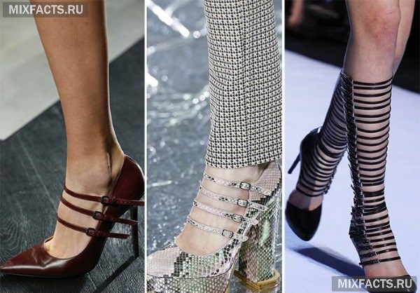 Модная женская обувь на каблуке 2017