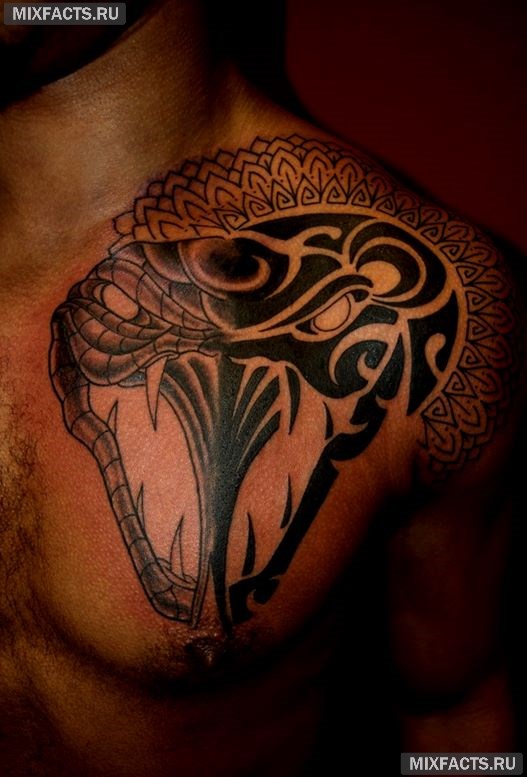 племенная татуировка змеи