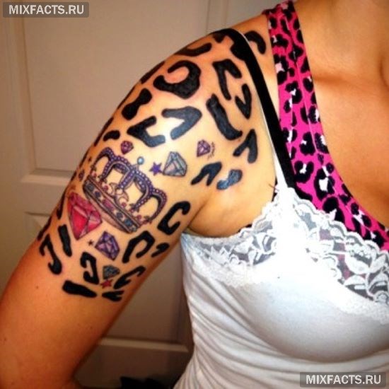 татуировки на плече для девушек