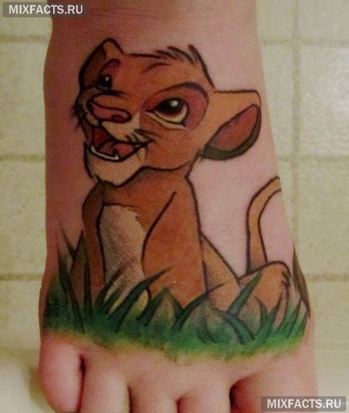 женские татуировки лев