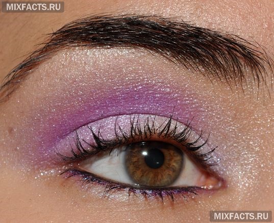 фиолетовые тени для темных глаз