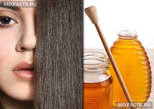 мед и масло для волос