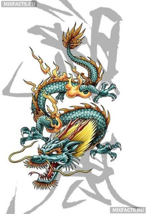 значение тату китайский дракон