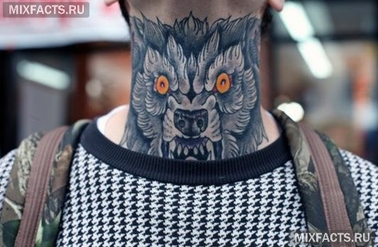 татуировка волка мужская