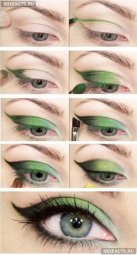 тени для зеленых глаз