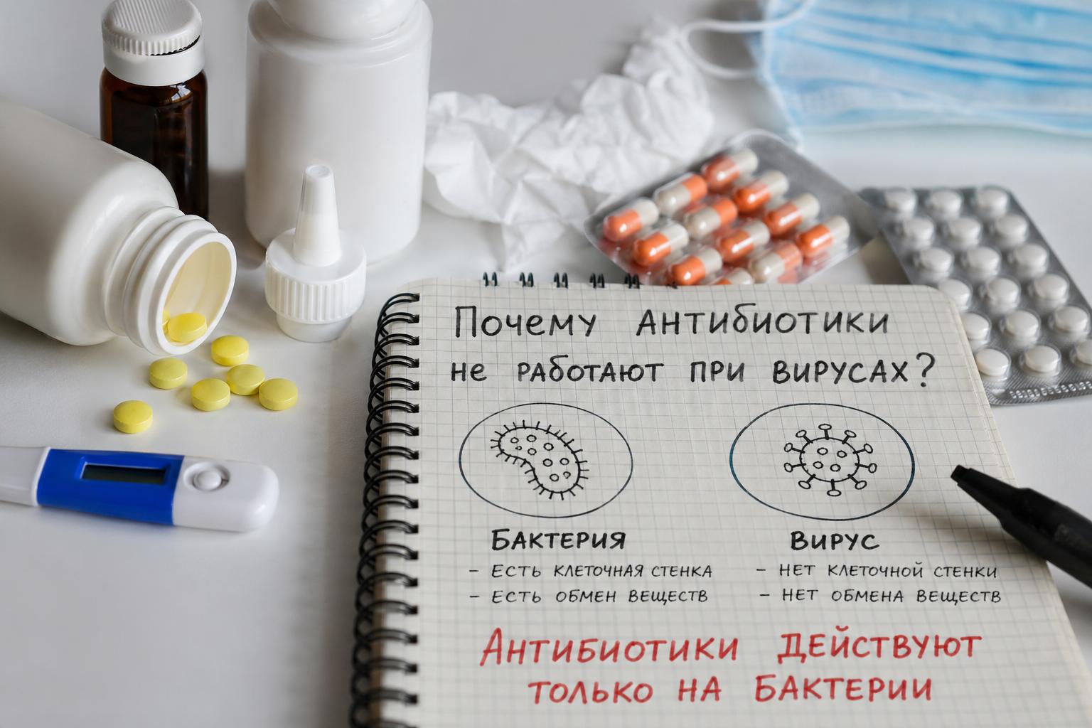 Антибиотики и вирусы: почему такой дуэт опасен